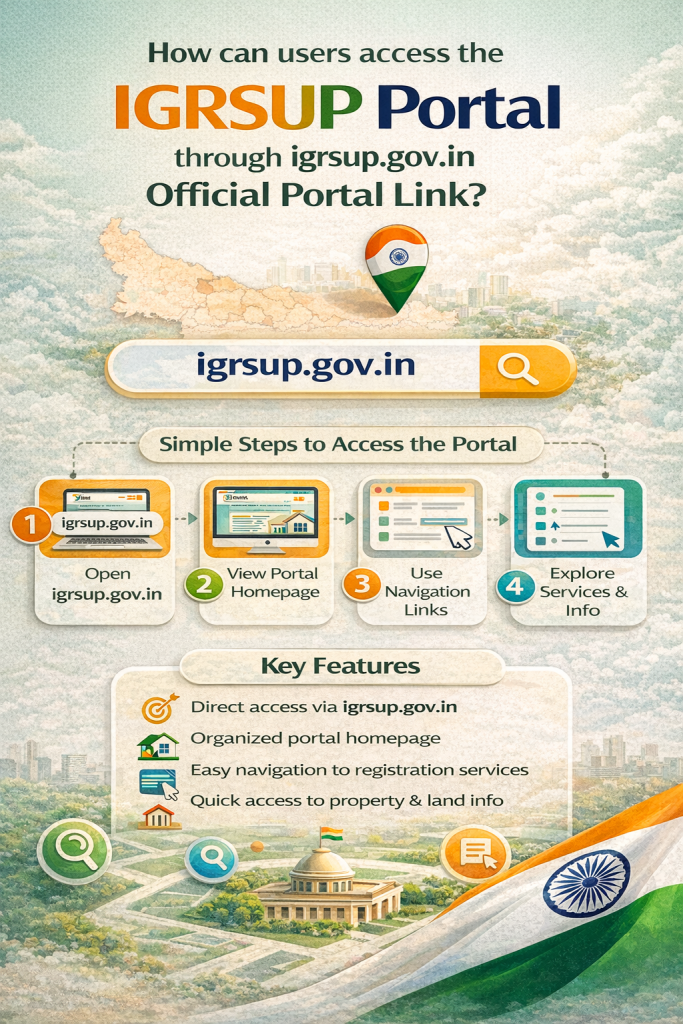 How can users access the IGRSUP Portal through igrsup.gov.in Official Portal Link