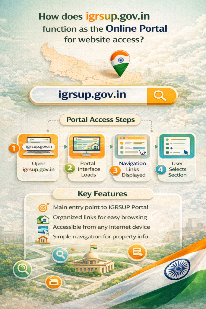 How does igrsup.gov.in function as the Online Portal for website access